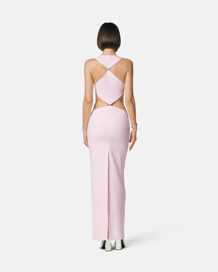 Dresses Women Versace Cutout Column Gown Light Pink