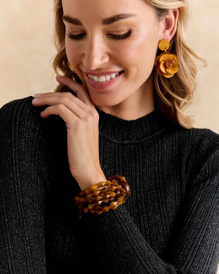 Dressing Room Stone Bracelet Ochre Women Polin Et Moi Jewelry