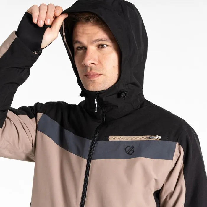 Eagle II Ski Jacket Black Grey Men Dare 2b Ski Jackets