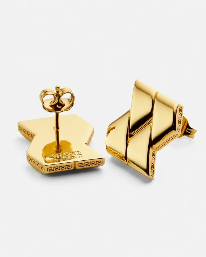 Earrings Women Versace Bind Stud Earrings Light Gold