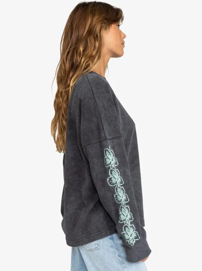 East Side 8211 Long Sleeves Top Phantom Women Roxy TShirts and Tops