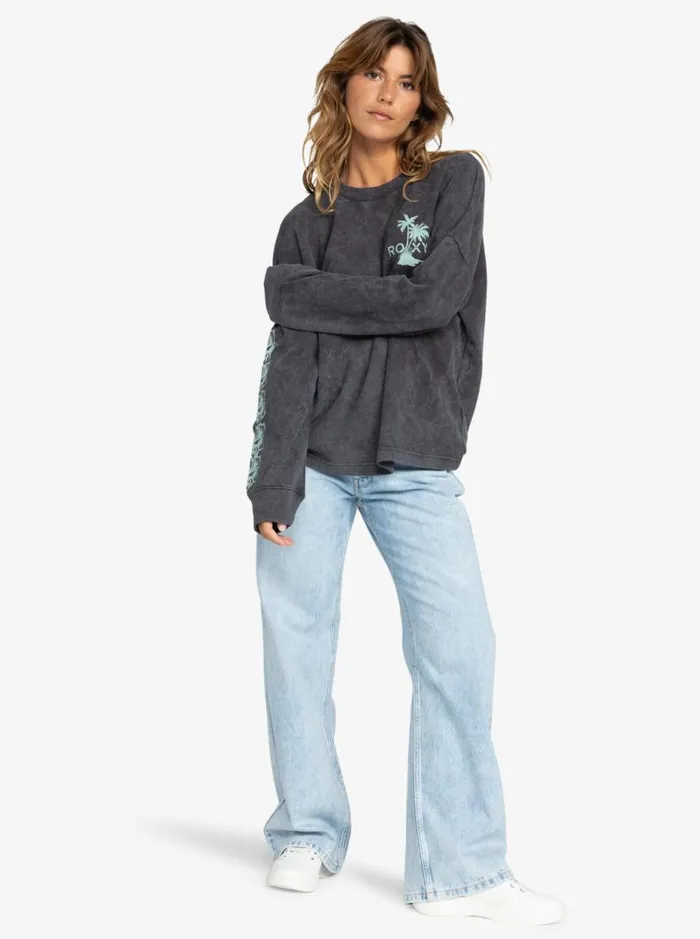 East Side 8211 Long Sleeves Top Phantom Women Roxy TShirts and Tops