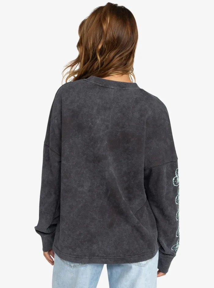 East Side 8211 Long Sleeves Top Phantom Women Roxy TShirts and Tops