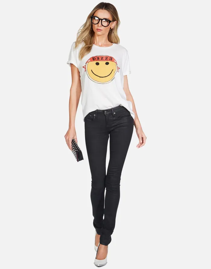 Edda Happy Pizza Milk Women039s Lauren Moshi Short Sleeve
