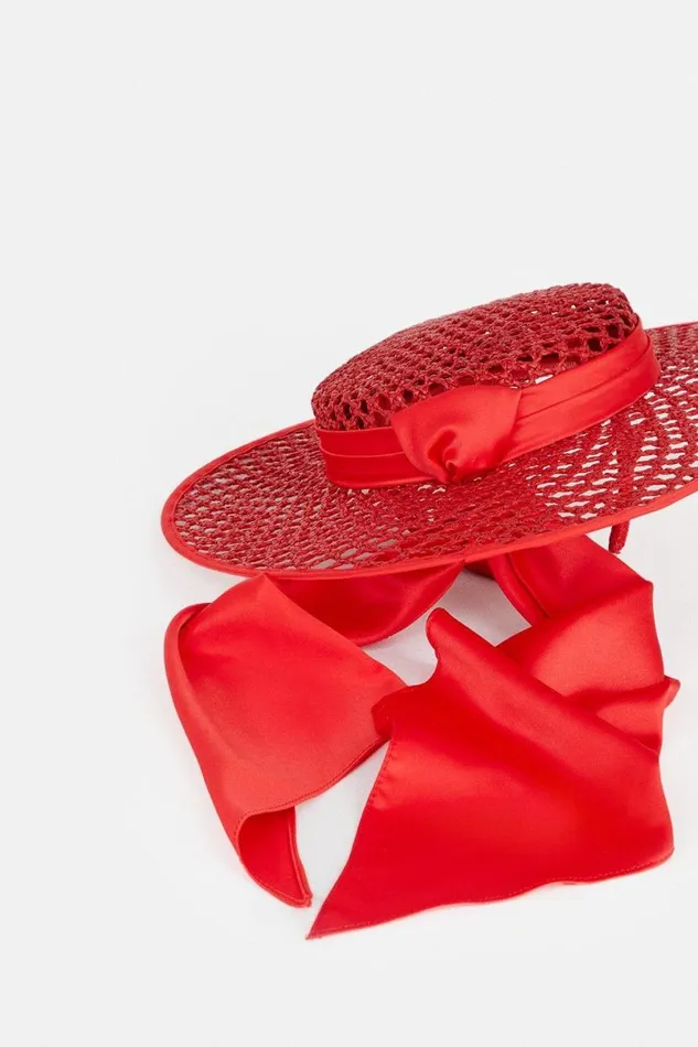EmilyLondon Bow Detail Boater Women Karen Millen Fascinators