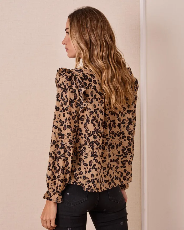Enrica Animal Shirt Camel Women Polin Et Moi Blouses And Shirts