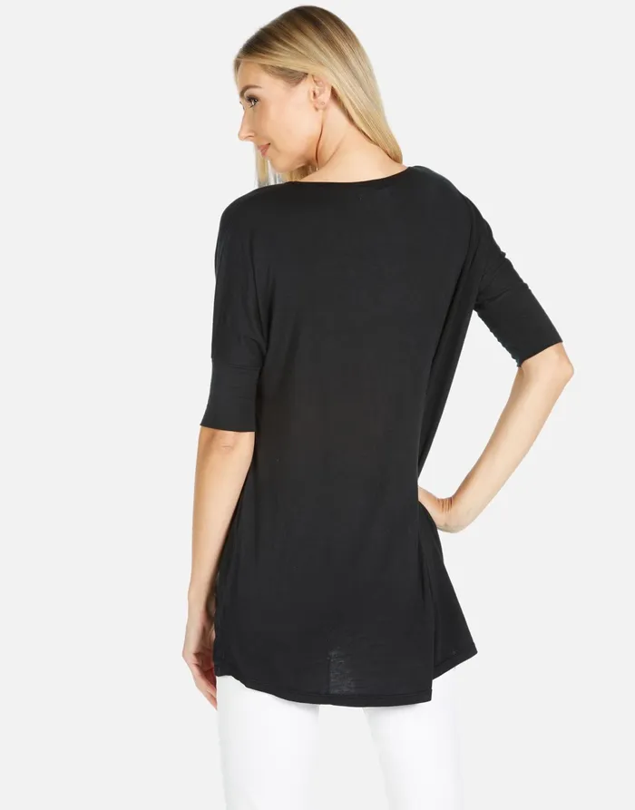 Eva Checker Tongue Black Women039s Lauren Moshi Short Sleeve