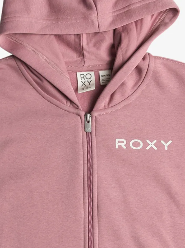Evening Hike 8211 ZipUp Hoodie For Girls 4 8211 16 Mauve Orchid Kids Roxy Sweatshirts and Hoodies