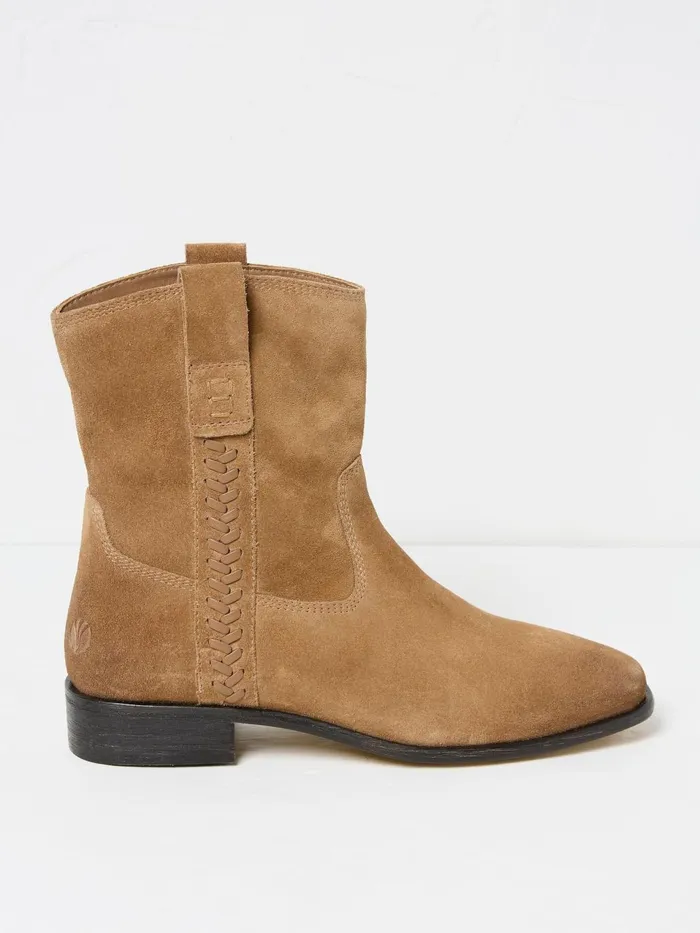 Fat Face Adelaide Brown Western Boots Women Boots