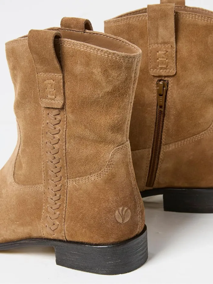 Fat Face Adelaide Brown Western Boots Women Boots