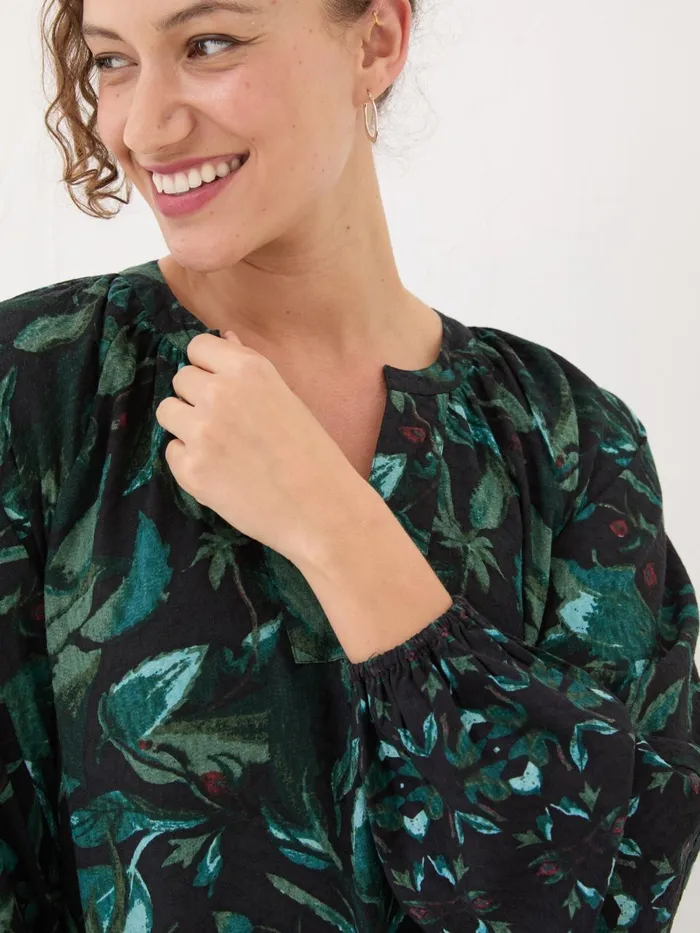 Fat Face Black Amy Mirrored Tunic Women Dresses