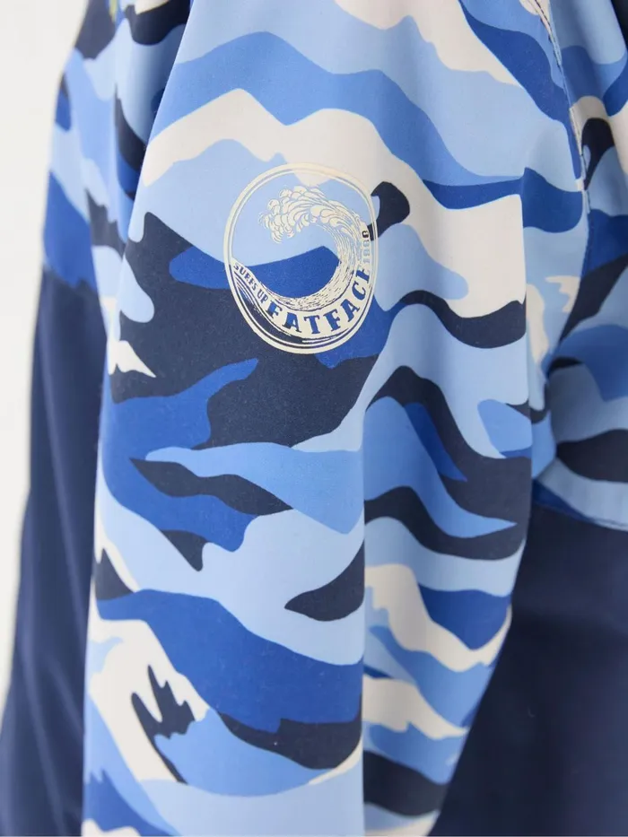 Fat Face Blue Waterproof Changing Robe Kids Coats and Jackets