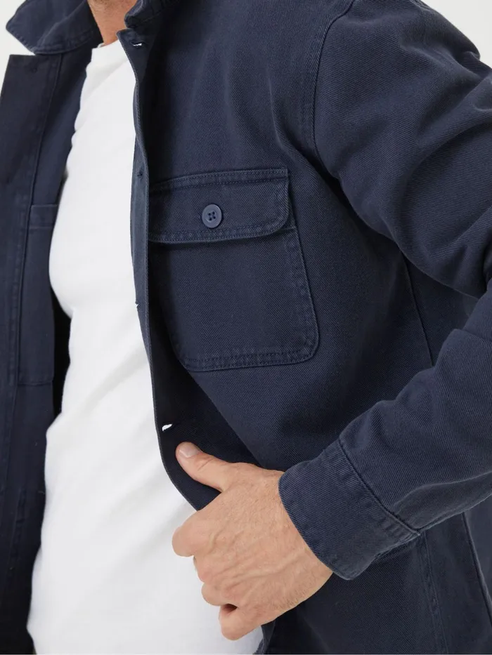 Fat Face Blue Worker Jacket Men Coats and Jackets