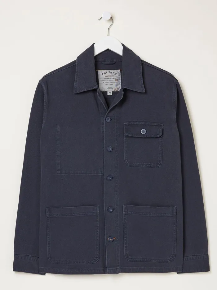 Fat Face Blue Worker Jacket Men Coats and Jackets