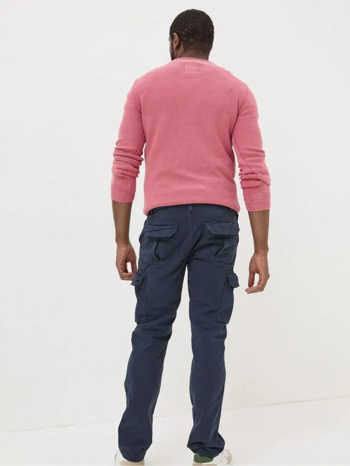 Fat Face Breakyard Blue Cargo Trousers Men Trousers and Chinos