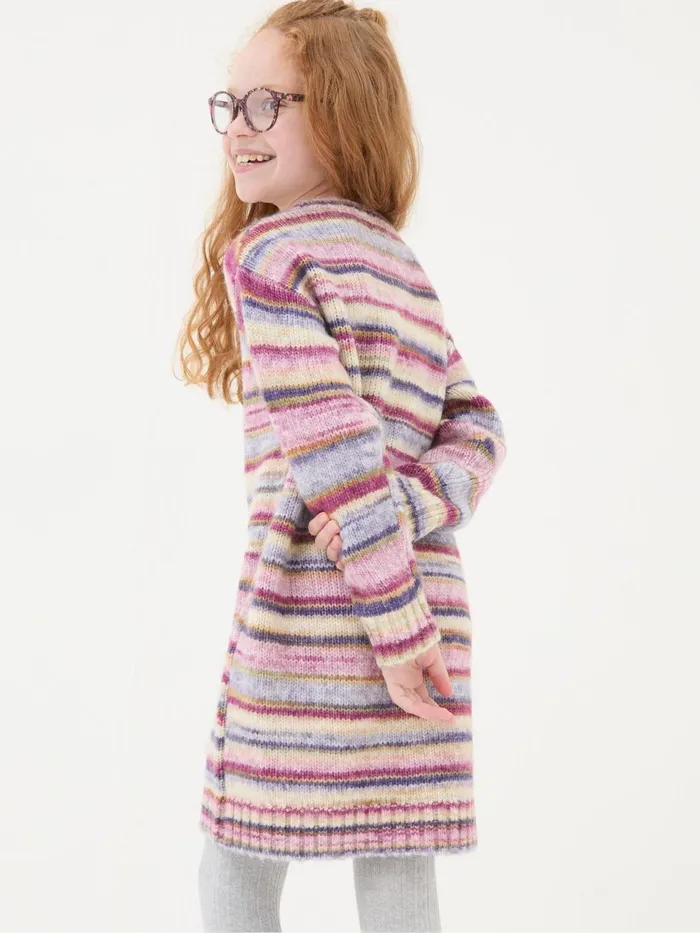Fat Face Cream Stripe Jumper Dress Kids Dresses