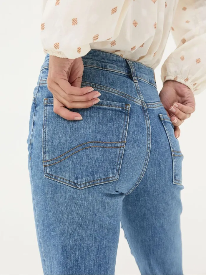 Fat Face Elise Denim Vintage Wide Leg Jeans Women Jeans