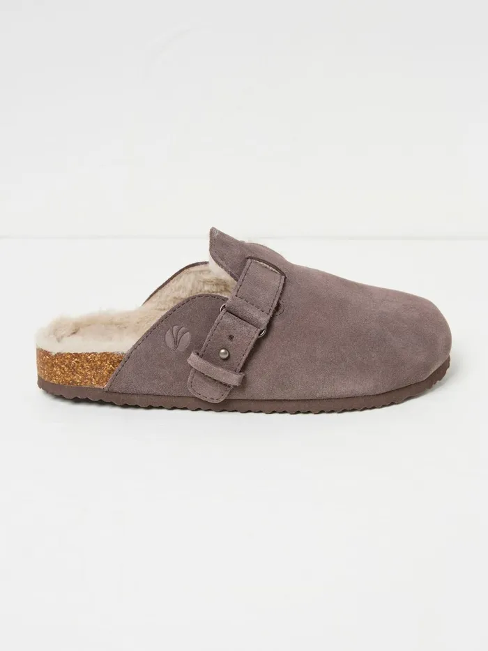 Fat Face Elsie Purple House Shoes Women Slippers