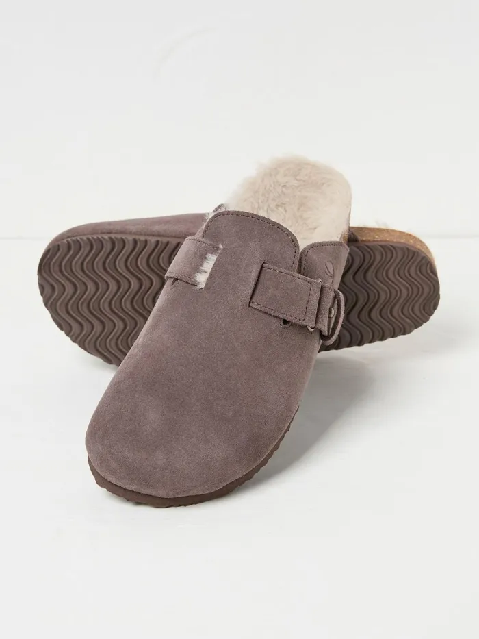 Fat Face Elsie Purple House Shoes Women Slippers