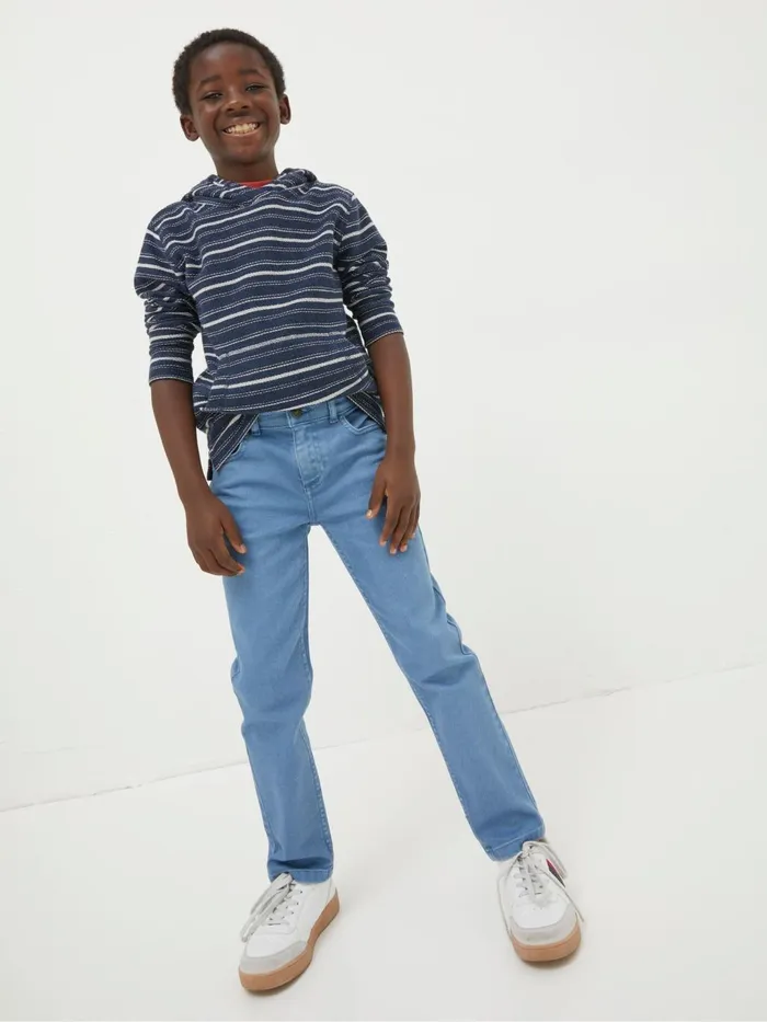 Fat Face Falmer Blue 5 Pocket Trousers Kids Trousers Jeans and Joggers