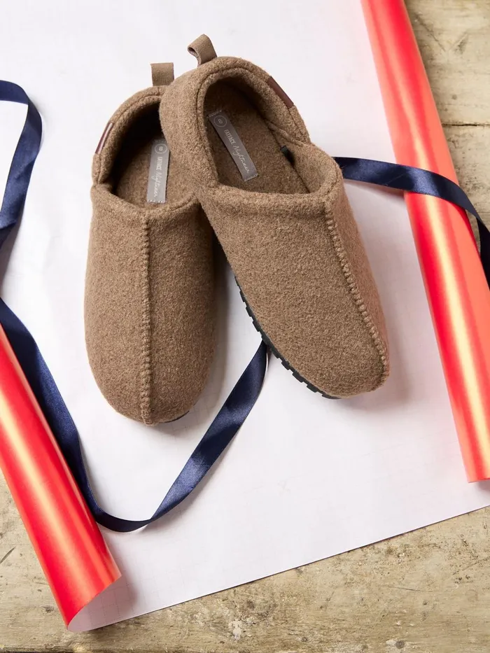 Fat Face Frank Oatmeal House Shoes Men Pyjamas and Nightwear