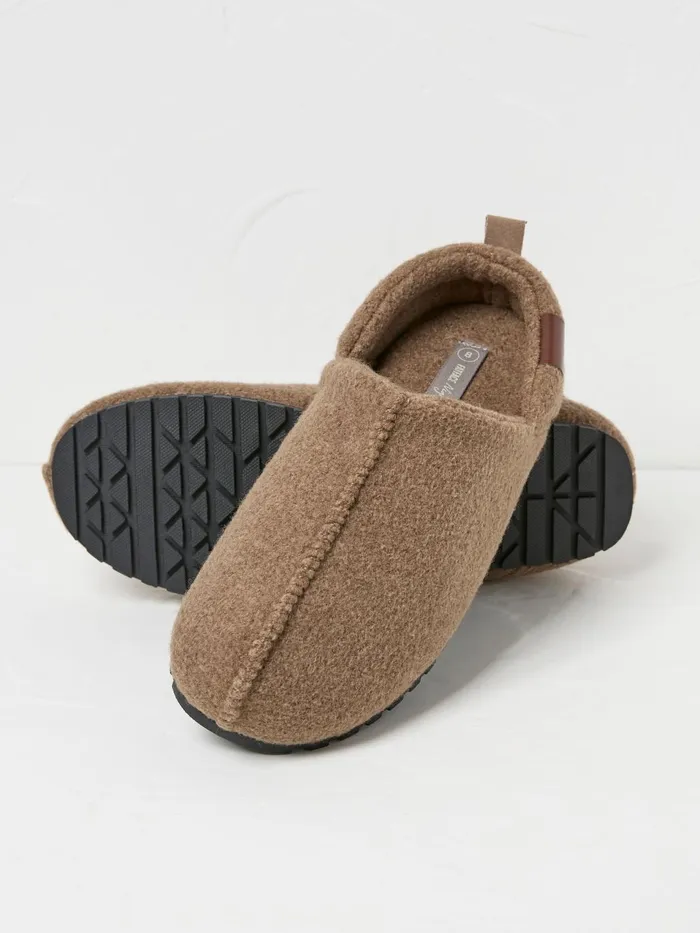 Fat Face Frank Oatmeal House Shoes Men Pyjamas and Nightwear