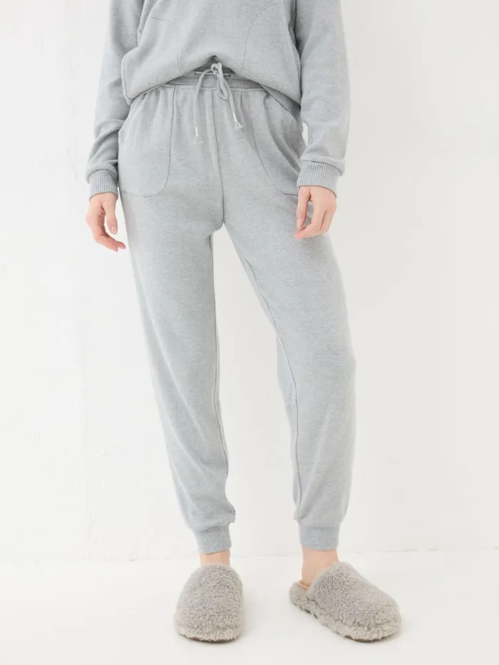 Fat Face Hannah Grey Lounge Pyjama Bottoms Women Pyjamas and Nightwear