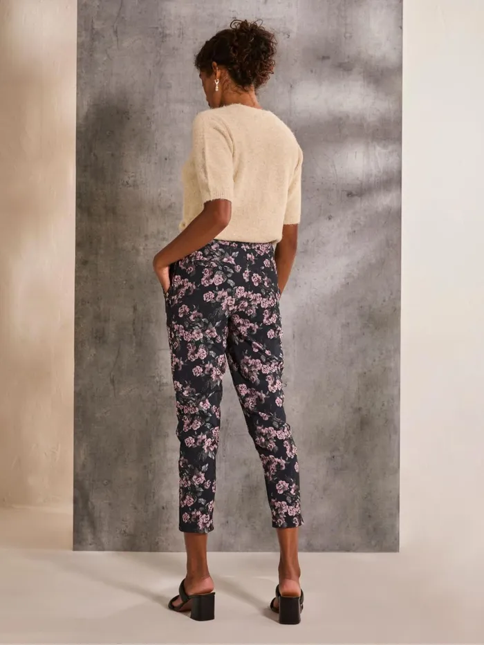 Fat Face Isobel Blue Isobel Jacquard Trouser Women Trousers and Leggings