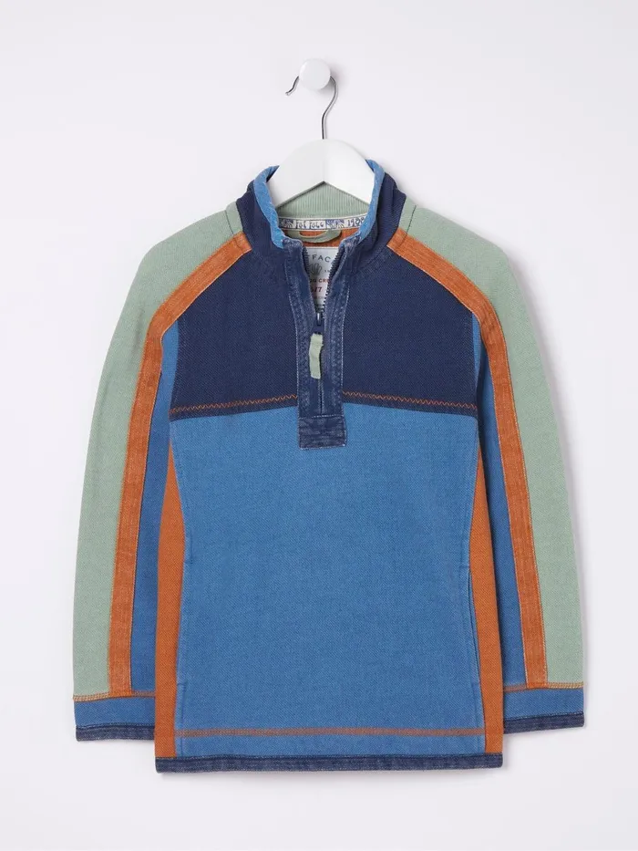 Fat Face Mini Blue Us Airlie Sweater Kids Sweatshirts and Hoodies