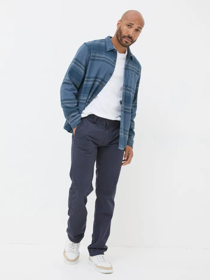 Fat Face Navy Blue Modern Coastal Chinos Men Trousers and Chinos