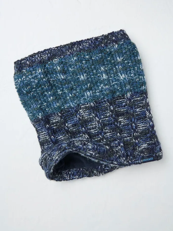 Fat Face Navy Truro Snood Men Scarves