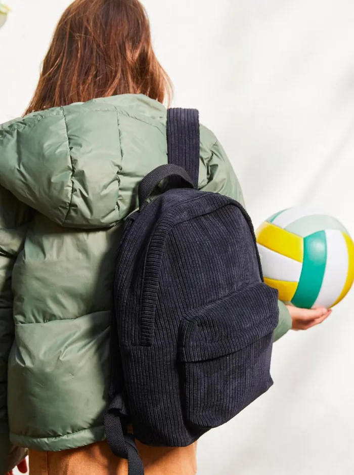 Feeling Good 8211 Extra Small Corduroy Backpack Anthracite WomenKids Roxy Backpacks