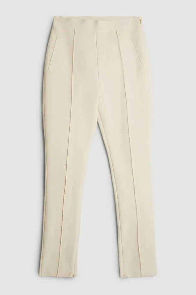 Figure Form Bandage Knit Trousers Natural Women Karen Millen Trousers