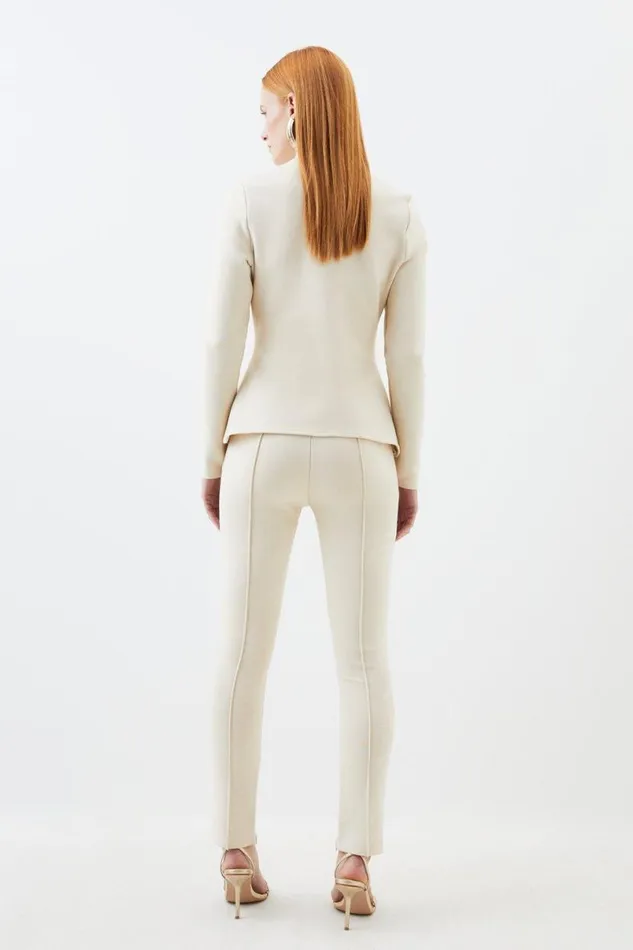 Figure Form Bandage Knit Trousers Natural Women Karen Millen Trousers