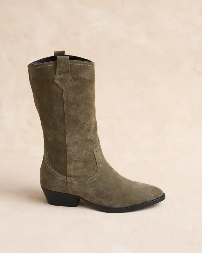 Firena High Boot Kaki Women Polin Et Moi Boots