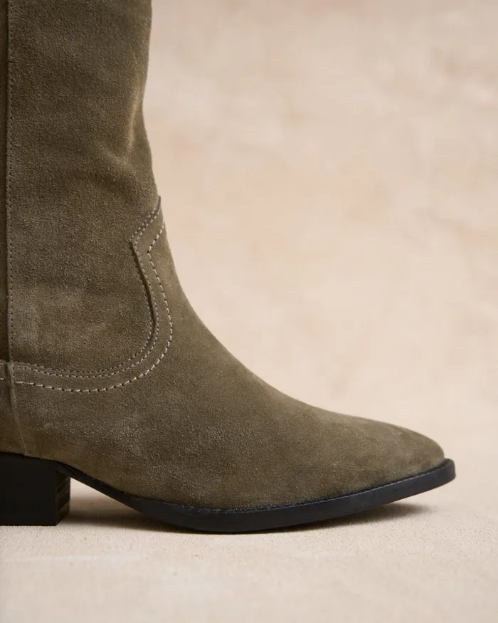 Firena High Boot Kaki Women Polin Et Moi Boots