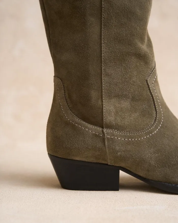 Firena High Boot Kaki Women Polin Et Moi Boots