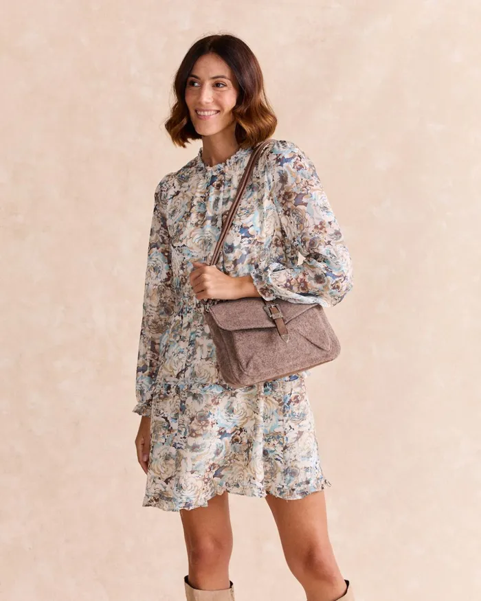Firenze Cowboy Buckle Bag Kaki Women Polin Et Moi Bags Firenze Cowboy Buckle Bag Kaki Women Polin Et Moi Bags