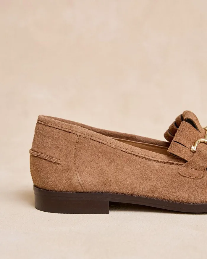 Flecana Buckle Moccasin Taupe Women Polin Et Moi Moccasins Flecana Buckle Moccasin Taupe Women Polin Et Moi Moccasins