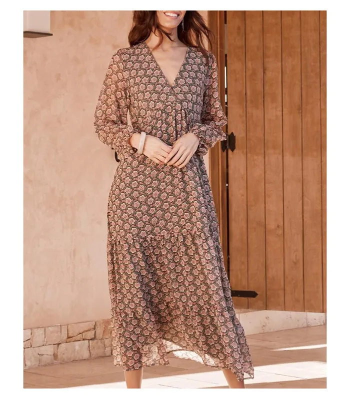 Florali Long Dress Emerald Green Women Polin Et Moi Dresses And Jumpsuits