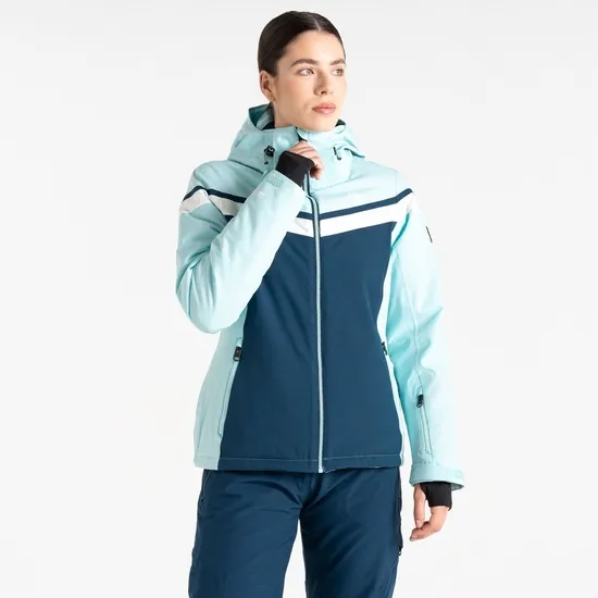 Flurry Ski Jacket Moonlight Denim Blue Women Dare 2b Softshell Jackets