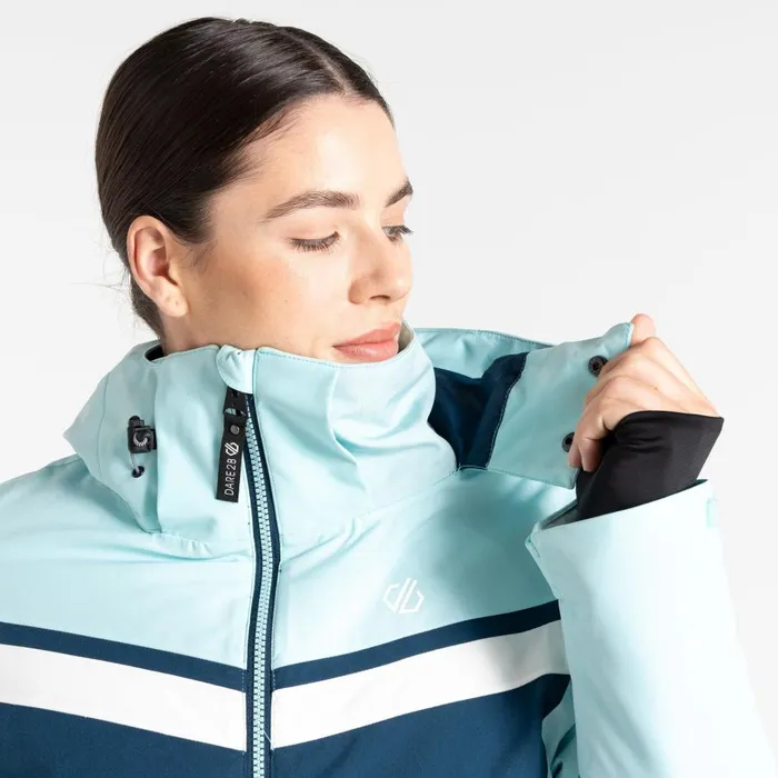 Flurry Ski Jacket Moonlight Denim Blue Women Dare 2b Softshell Jackets