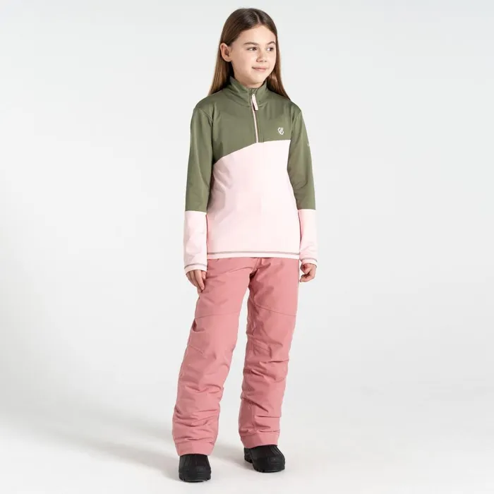 Formate III Core Stretch Midlayer Rose Pink Green Kids Dare 2b Fleece