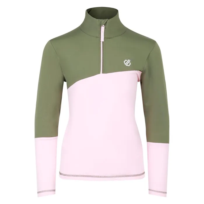 Formate III Core Stretch Midlayer Rose Pink Green Kids Dare 2b Fleece