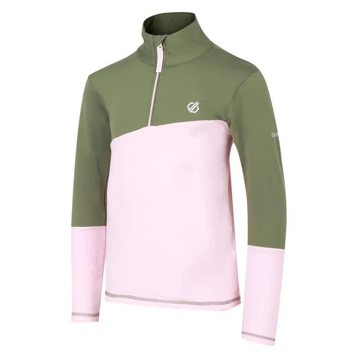Formate III Core Stretch Midlayer Rose Pink Green Kids Dare 2b Fleece