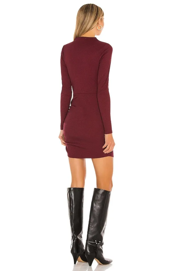 Freja Mini Dress Burgundy Women Lovers Friends Dresses