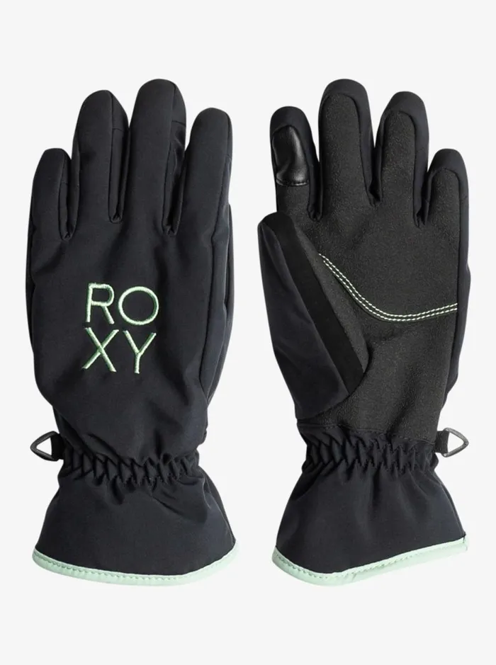 Freshfield 8211 Technical SnowboardSki Gloves For Girls True Black Kids Roxy Snow