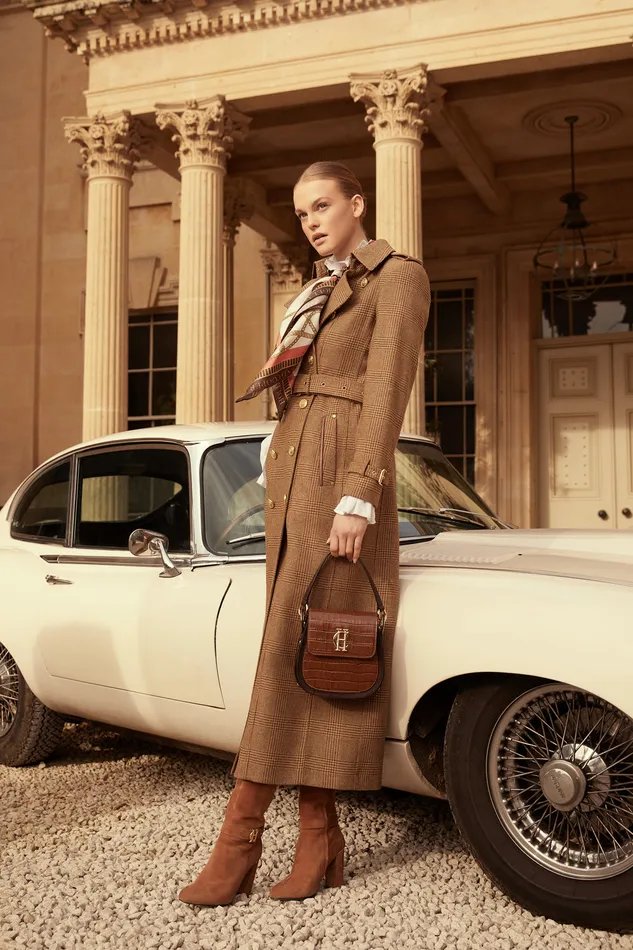 Full Length Marlborough Trench Coat Tawny Women Holland Cooper Coats
