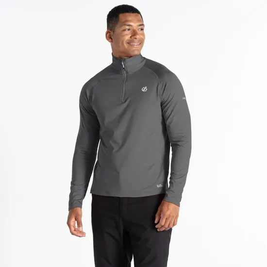 Fuse Up II Recycled Lightweight Core Stretch Midlayer Ebony Grey Men Dare 2b Fleece