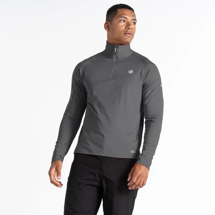 Fuse Up II Recycled Lightweight Core Stretch Midlayer Ebony Grey Men Dare 2b Fleece